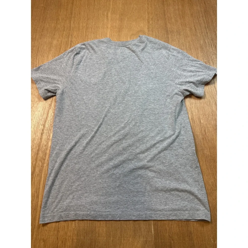 Nike Mens Just Do It Graphic T-Shirt Gray Heather Short Sleeve Crew Neck Size M